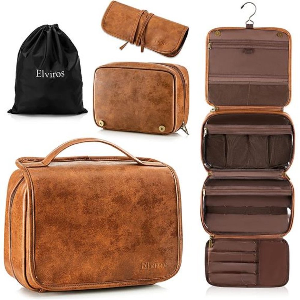 Toiletry Bag Hanging Travel Organizer for Men and Women, 3 in 1 Multifunctional